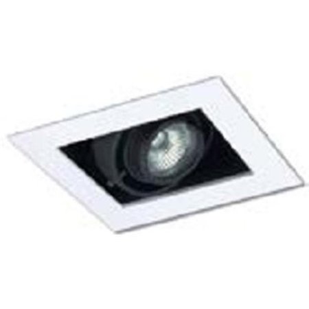 GORGEOUSGLOW 1-Light Line Modulinear Directional Recessed Lighting Fixture; Whit & Black - Medium GO1081534